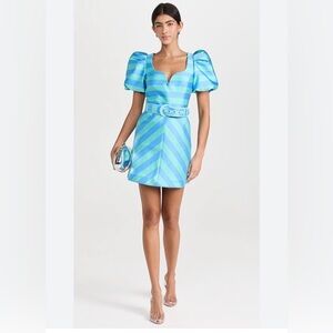 Rebecca Vallance Chevron Striped Minidress. NWT. US size 2.